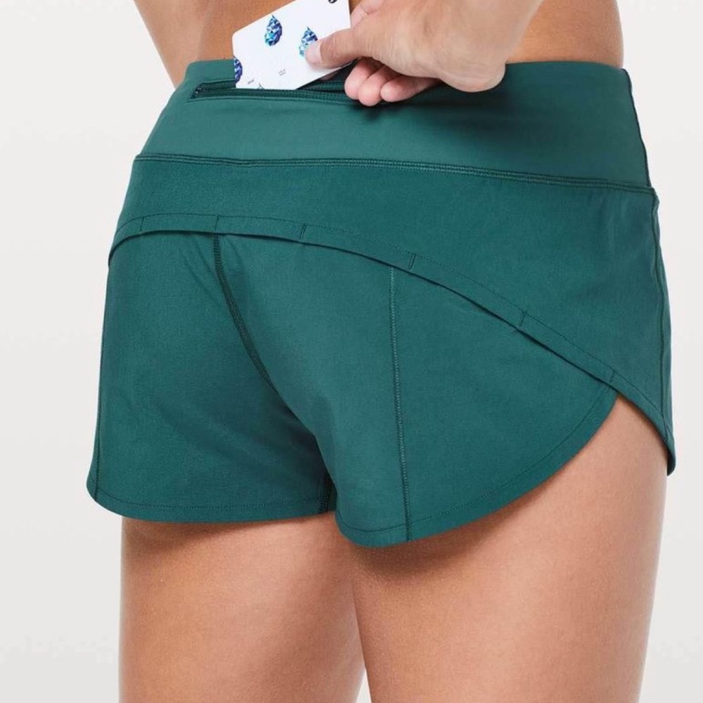 Lululemon Speed Up Short *2.5" Green Jasper Size 10 Women’s